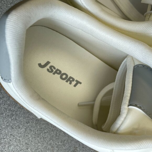 NEW J Sport Cecily Women's 7.5M  Sneakers White & Gray Casual Shoes - Picture 3 of 8